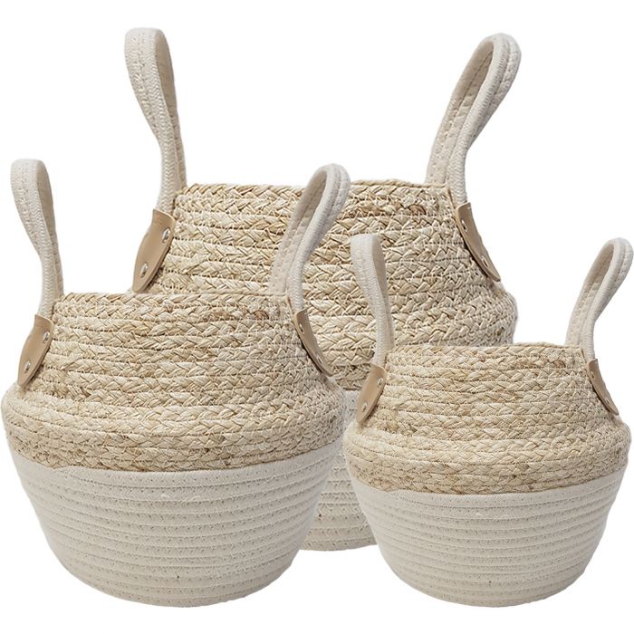 Ramon Collapsible Storage Basket with Handles - Set of 3