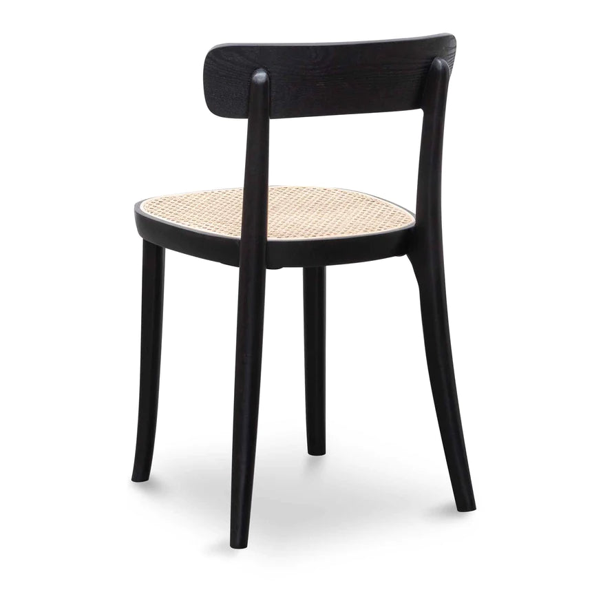 Rattan Comfort Dining Chair - Black