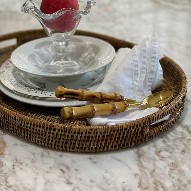 Rattan Plantation Serving Tray - Oval (Available in 2 Sizes)