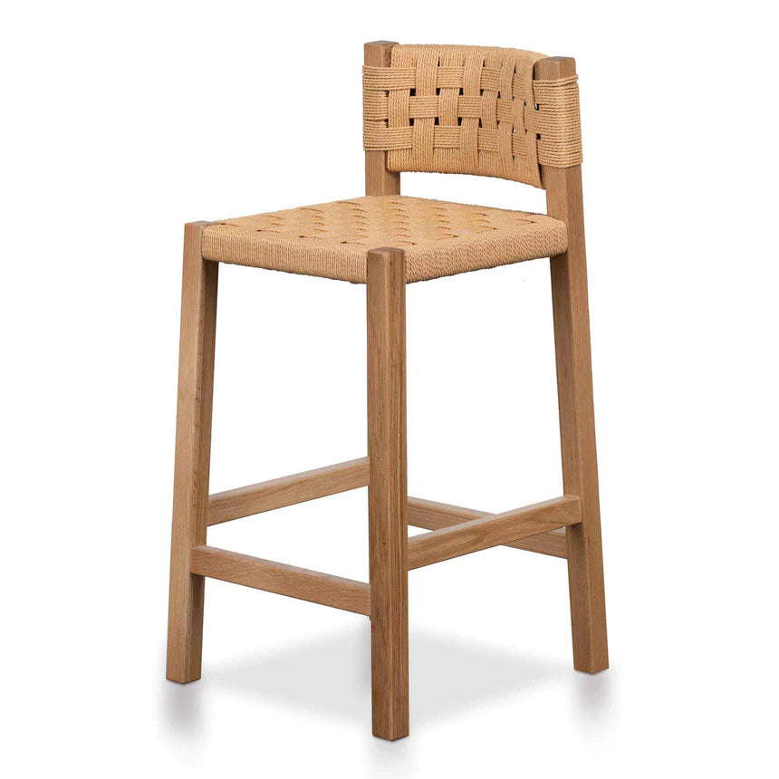 Rattan Woven Bar Chair Stool - Natural