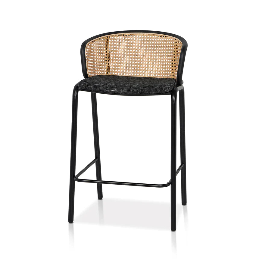 Rattan Woven Modern Bar Chair Stool (Set of 2)