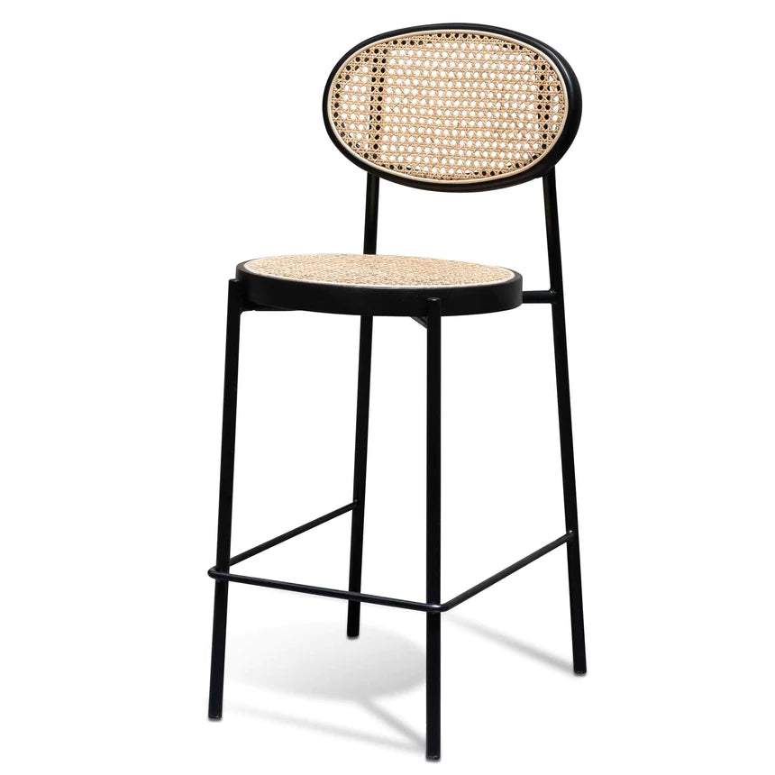 Rattan Woven Stylish Bar Chair Stools Set of 2