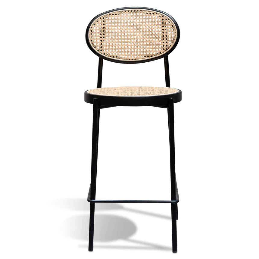 Rattan Woven Stylish Bar Chair Stools Set of 2