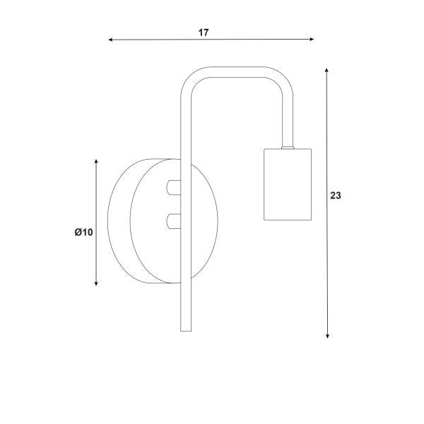 Real Timber Simple Design Wall Light (Available in 3 Colors)