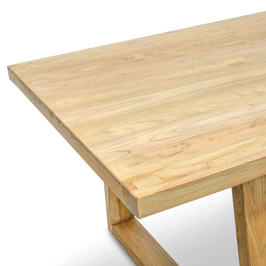 Reclaimed Elm Dining Table 240cms - Natural