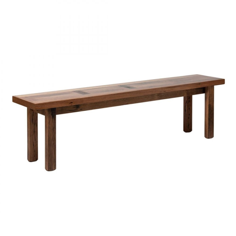 Reclaimed Wooden Dining Bench Natural Finish Bed End 170cm