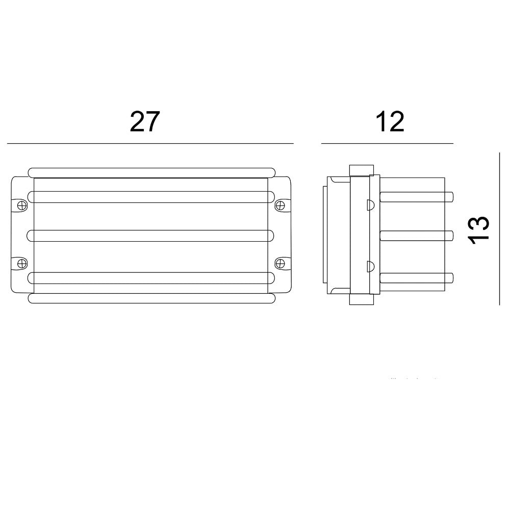 Rectangular Curved Front Bunker Light