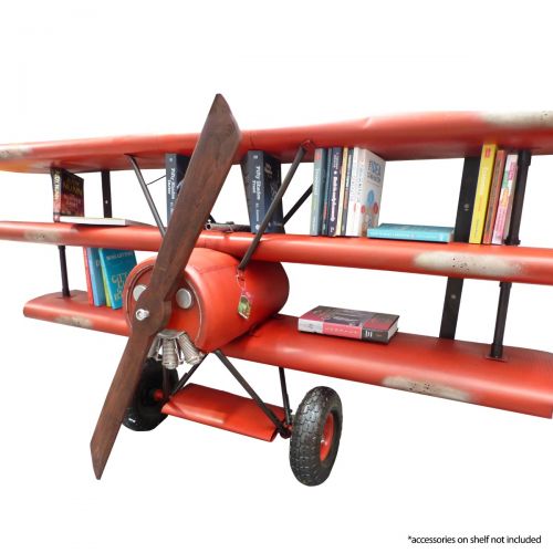 Red Baron Triplane Bookshelf 230cm Wide