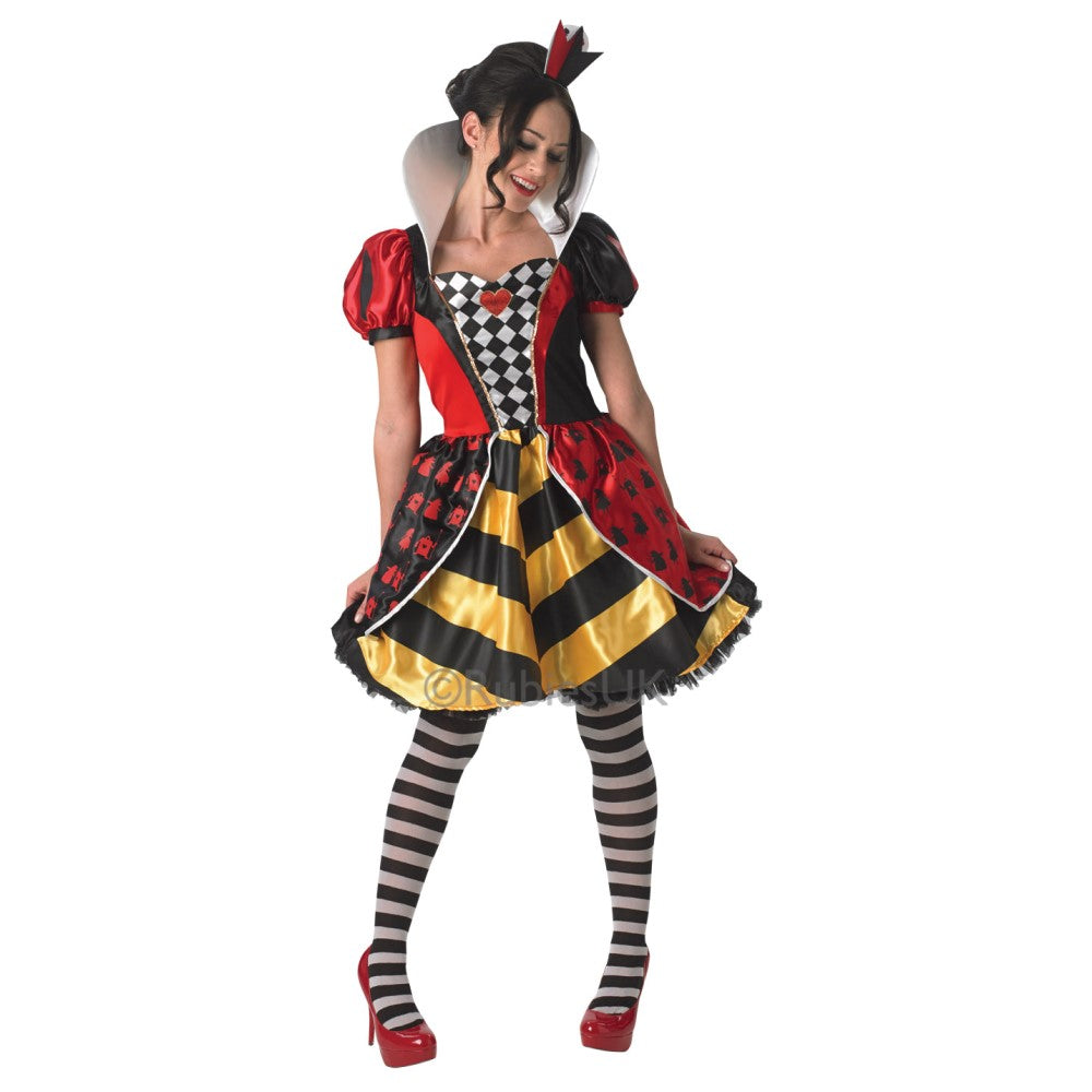 Red Queen Of Hearts Deluxe Women's Costumes (Available in 3 Sizes)