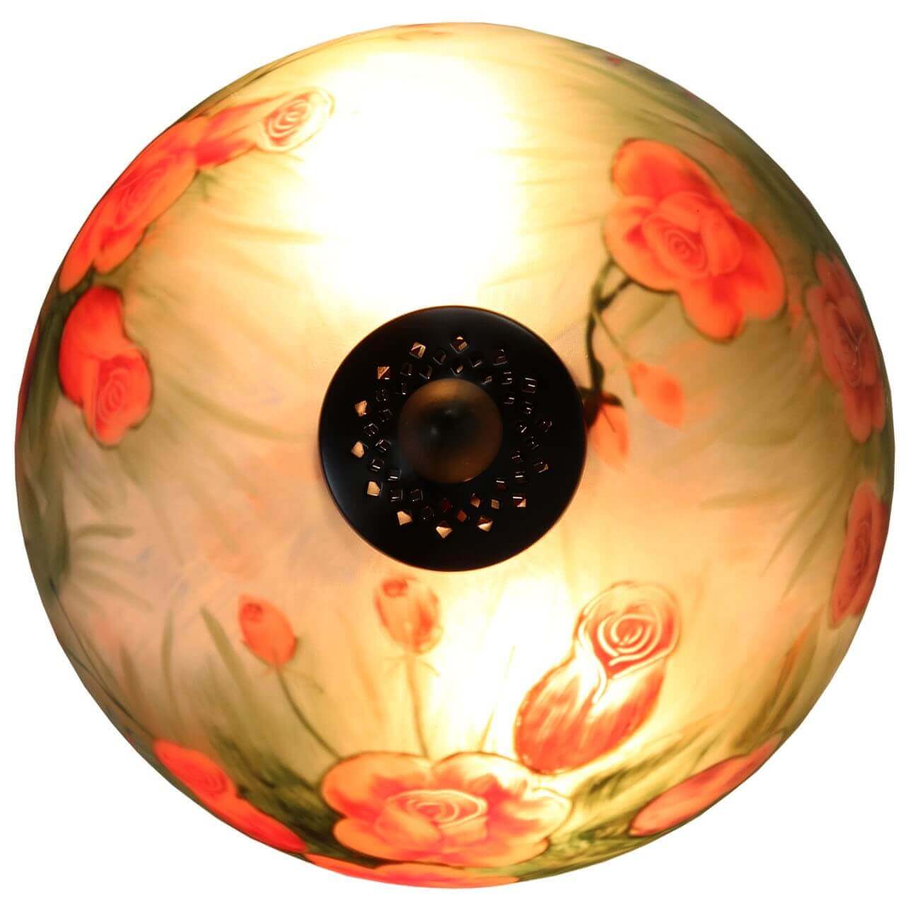 Red Roses Hand Painted Table Lamp