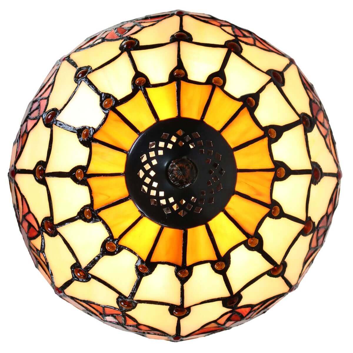 Red Tulips Tiffany Stained Glass Table Lamp (Available in 2 Sizes)