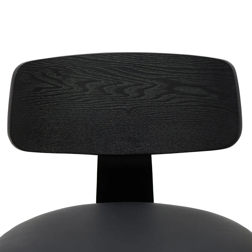 Refined Comfort Fabric Bar Stool - Full Black