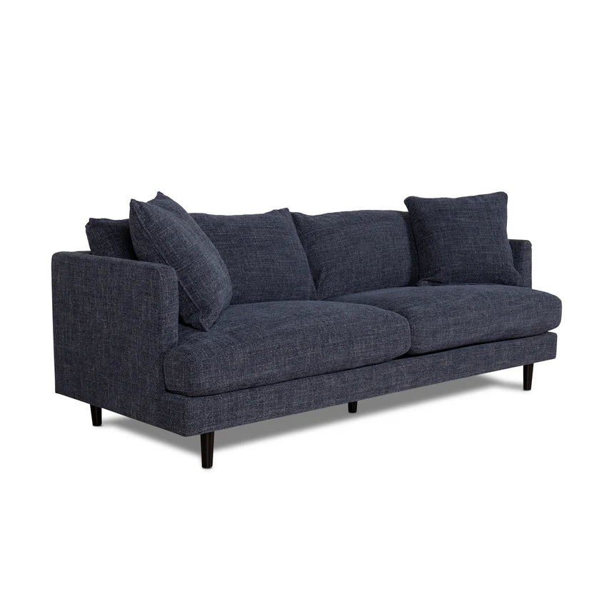 Refined Comfort Fabric Sofa Seater - Moss Navy Blue