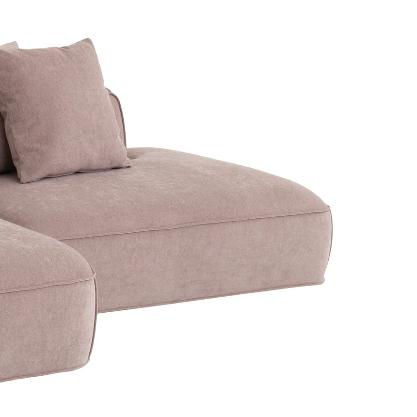 Refined Comfort Left Chaise Fabric Sofa - Latte