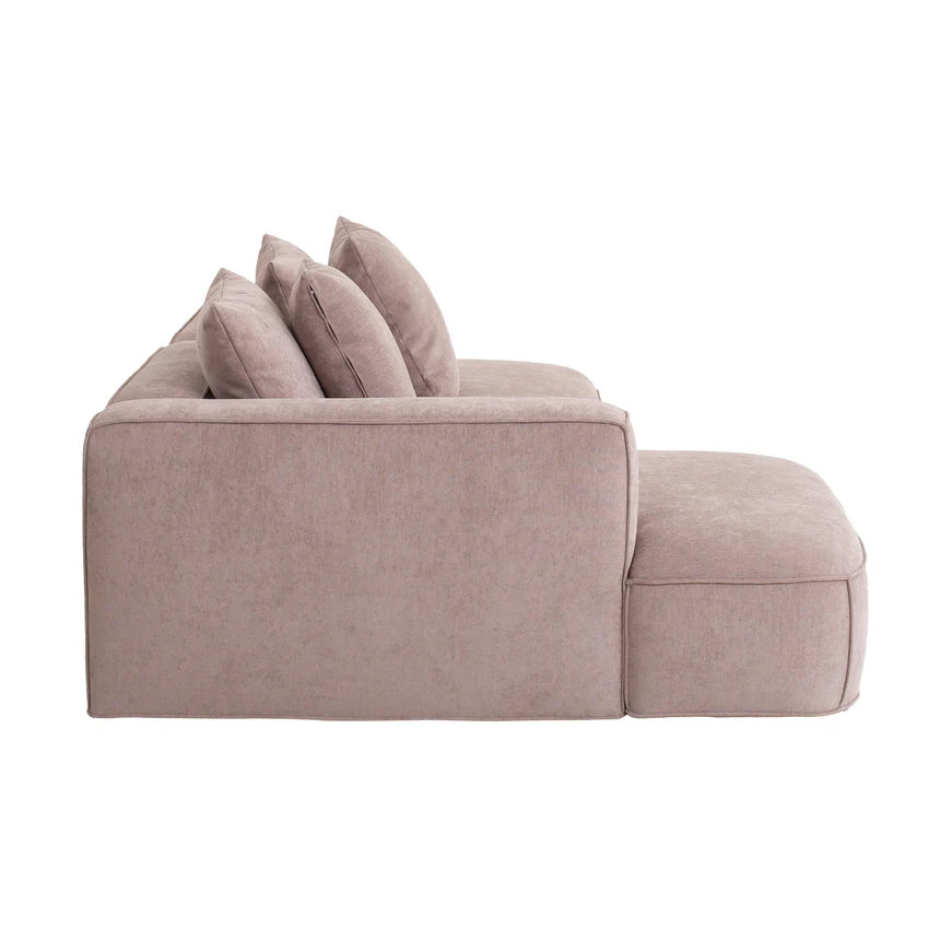 Refined Comfort Left Chaise Fabric Sofa - Latte