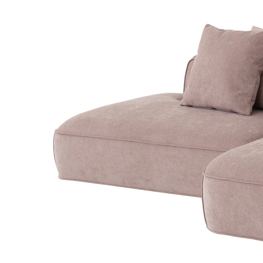 Refined Comfort Right Chaise Fabric Sofa - Latte