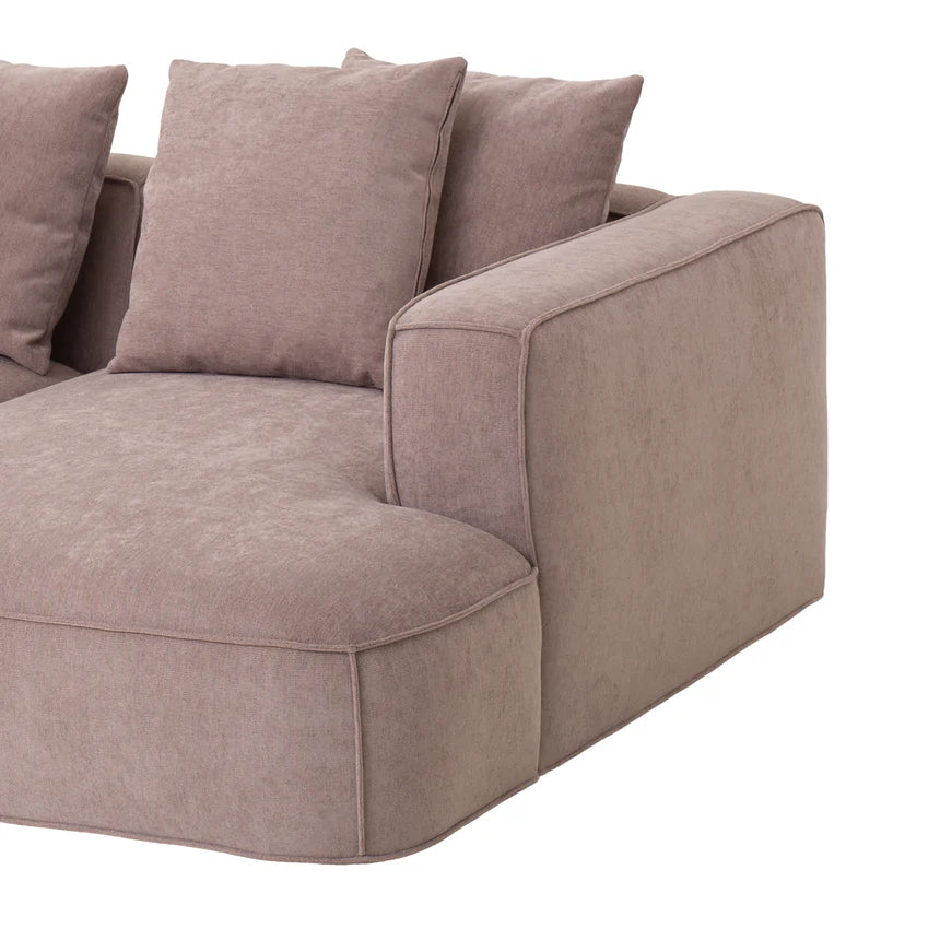 Refined Comfort Right Chaise Fabric Sofa - Latte