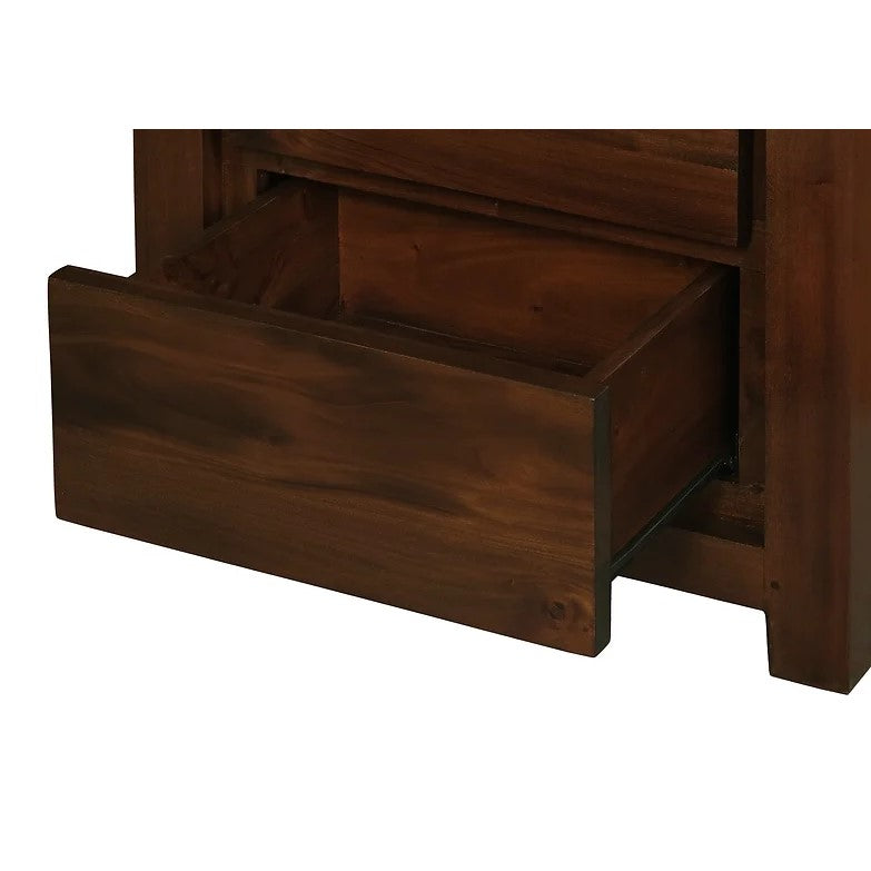 Refined Living 2 Drawer Bedside Table - Brown