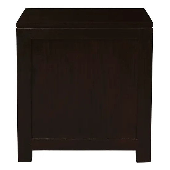 Refined Living 2 Drawer Bedside Table - Dark Brown