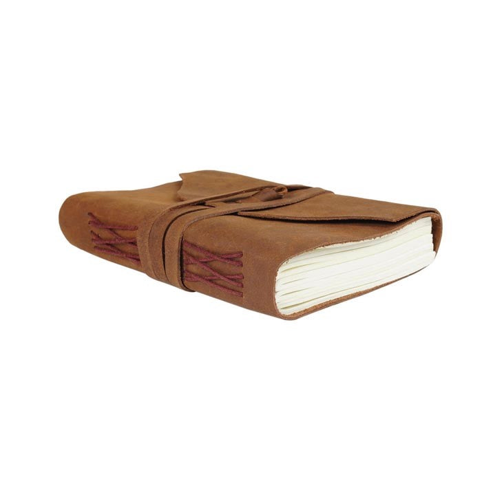 Refined Rustic Leather Journal with Belt Lock