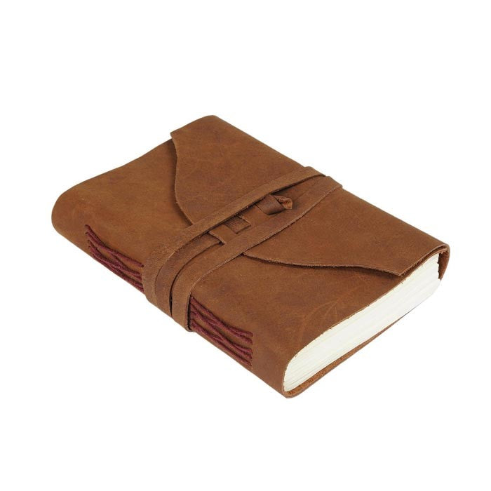 Refined Rustic Leather Journal with Belt Lock