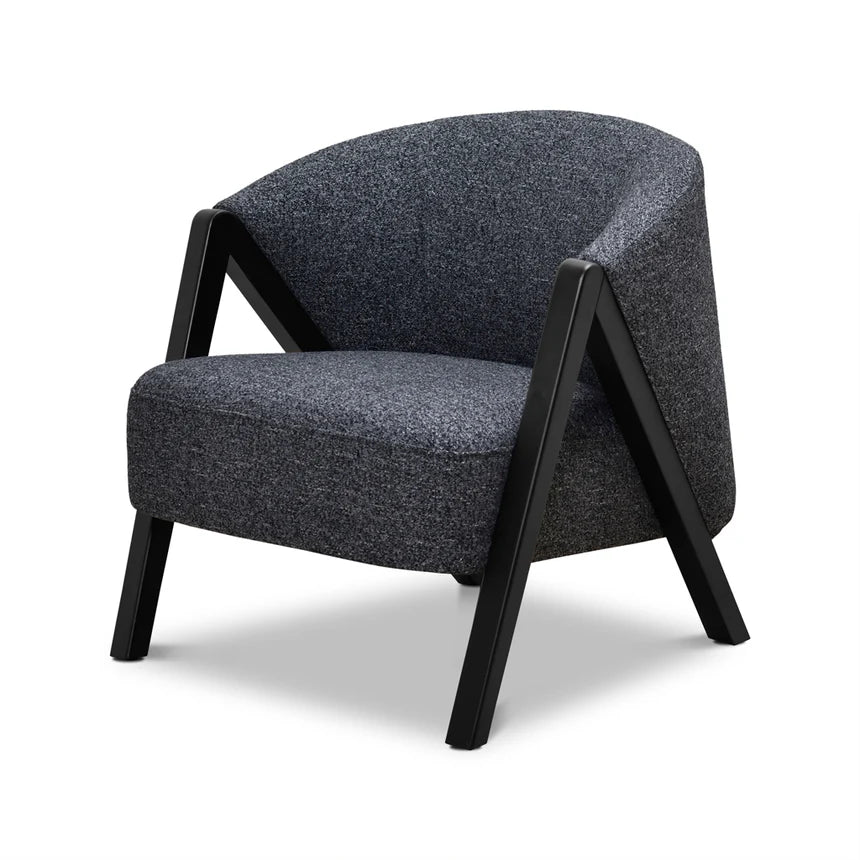 Refined Style Fleck Armchair - Dark Grey