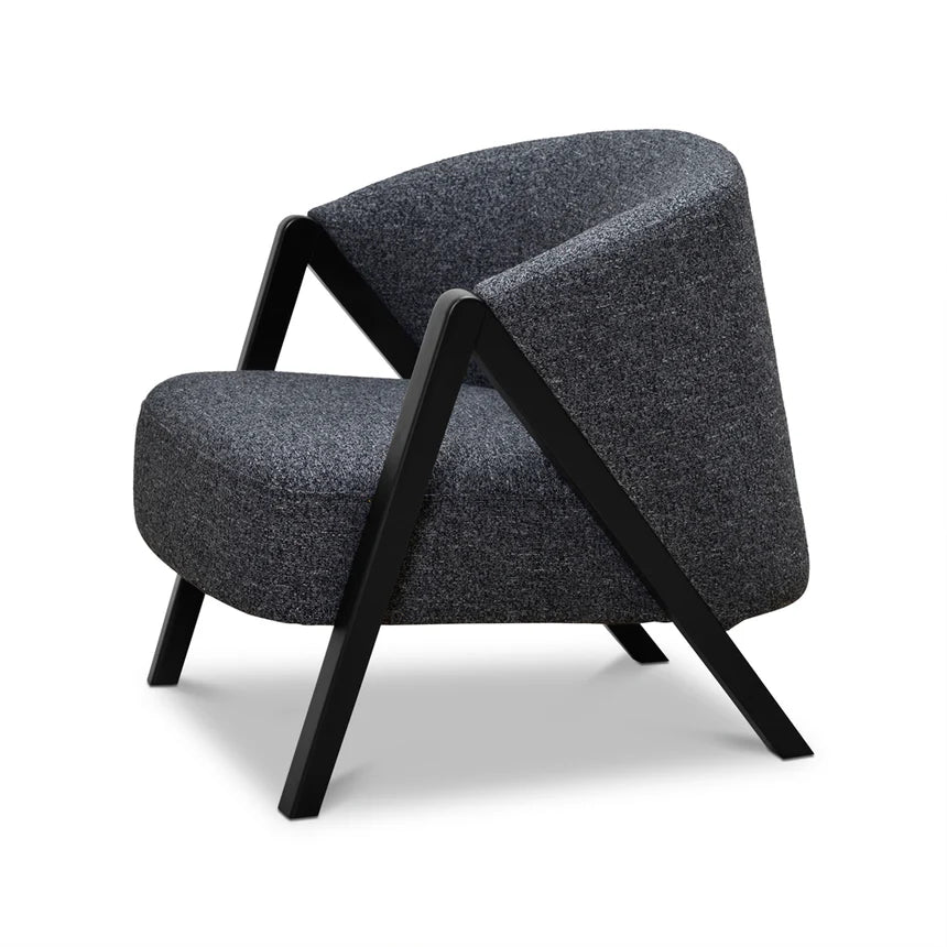 Refined Style Fleck Armchair - Dark Grey