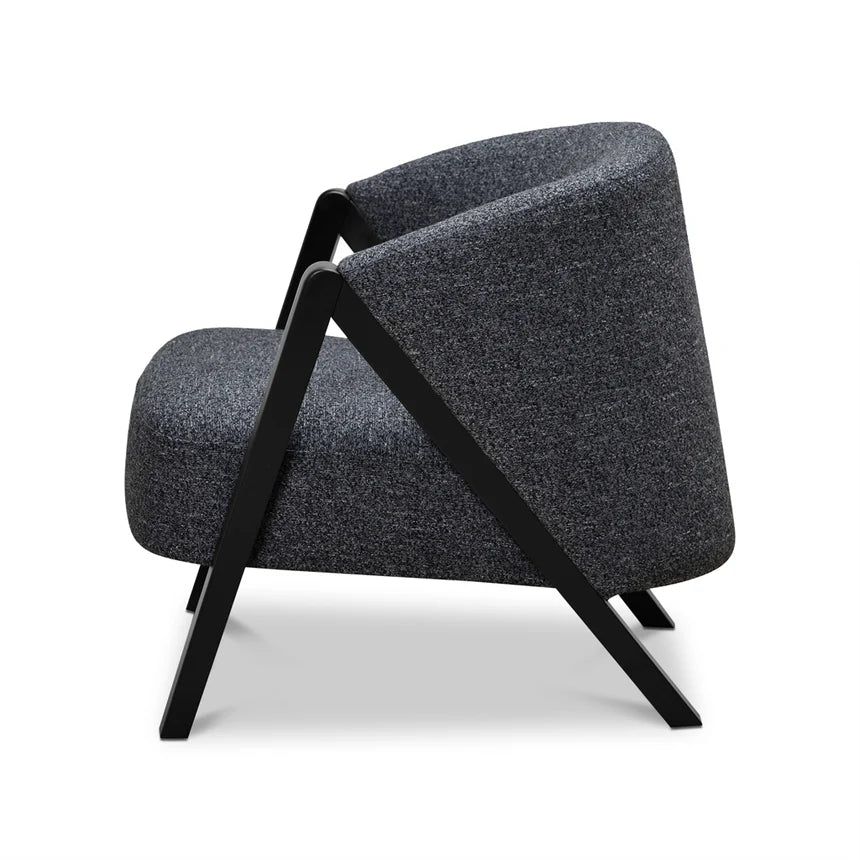 Refined Style Fleck Armchair - Dark Grey