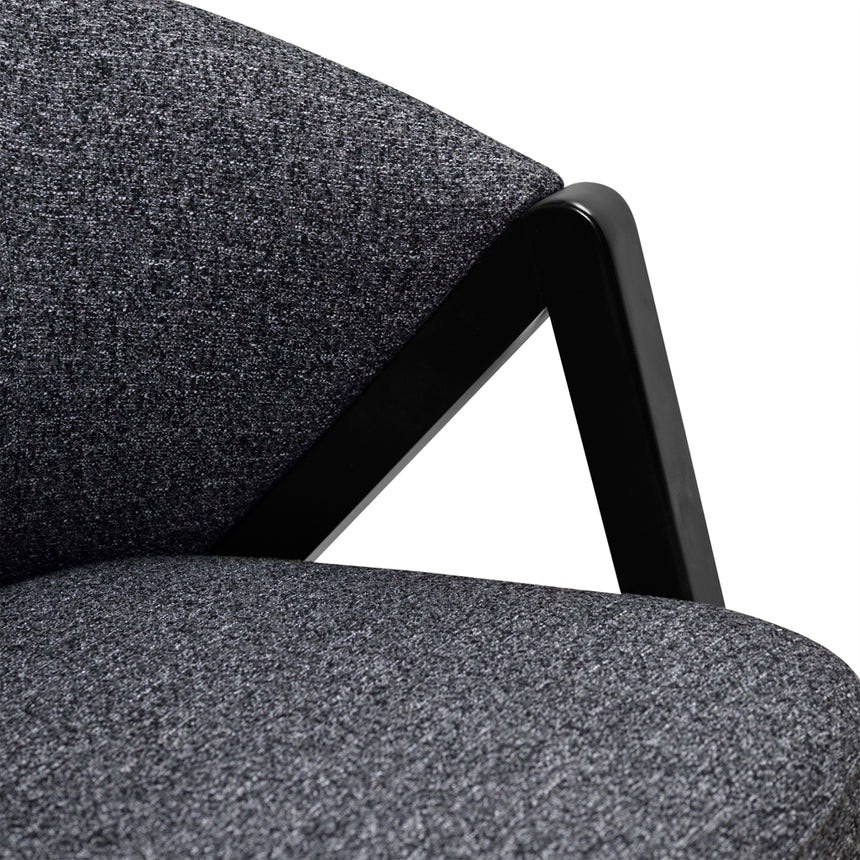 Refined Style Fleck Armchair - Dark Grey