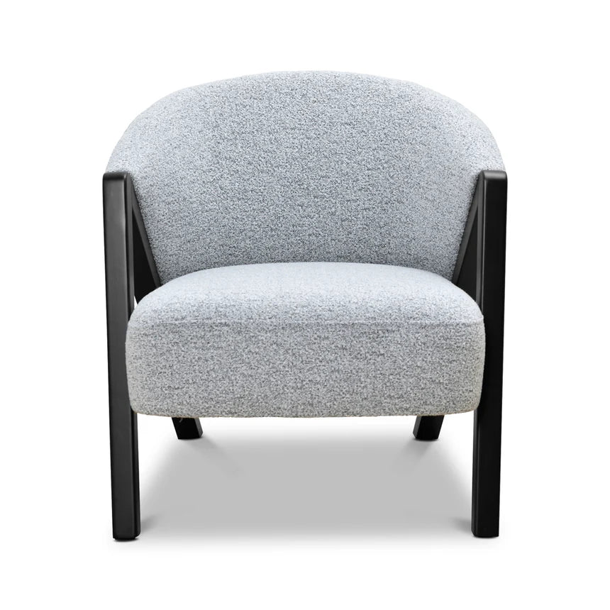 Refined Style Fleck Armchair - Light Grey