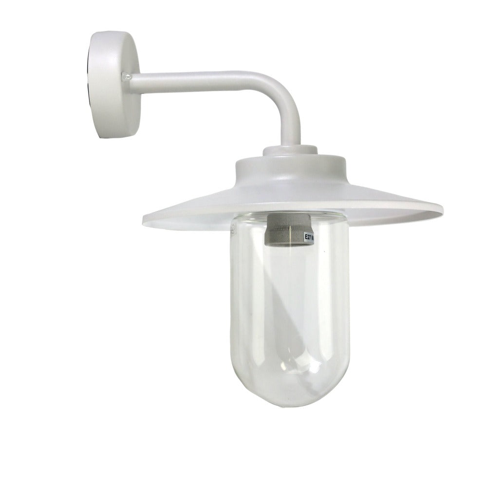 Refined White Outdoor Wall Light (Available in 2 Colors)