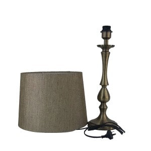 Regal Glow Antique Brass Touch Lamp