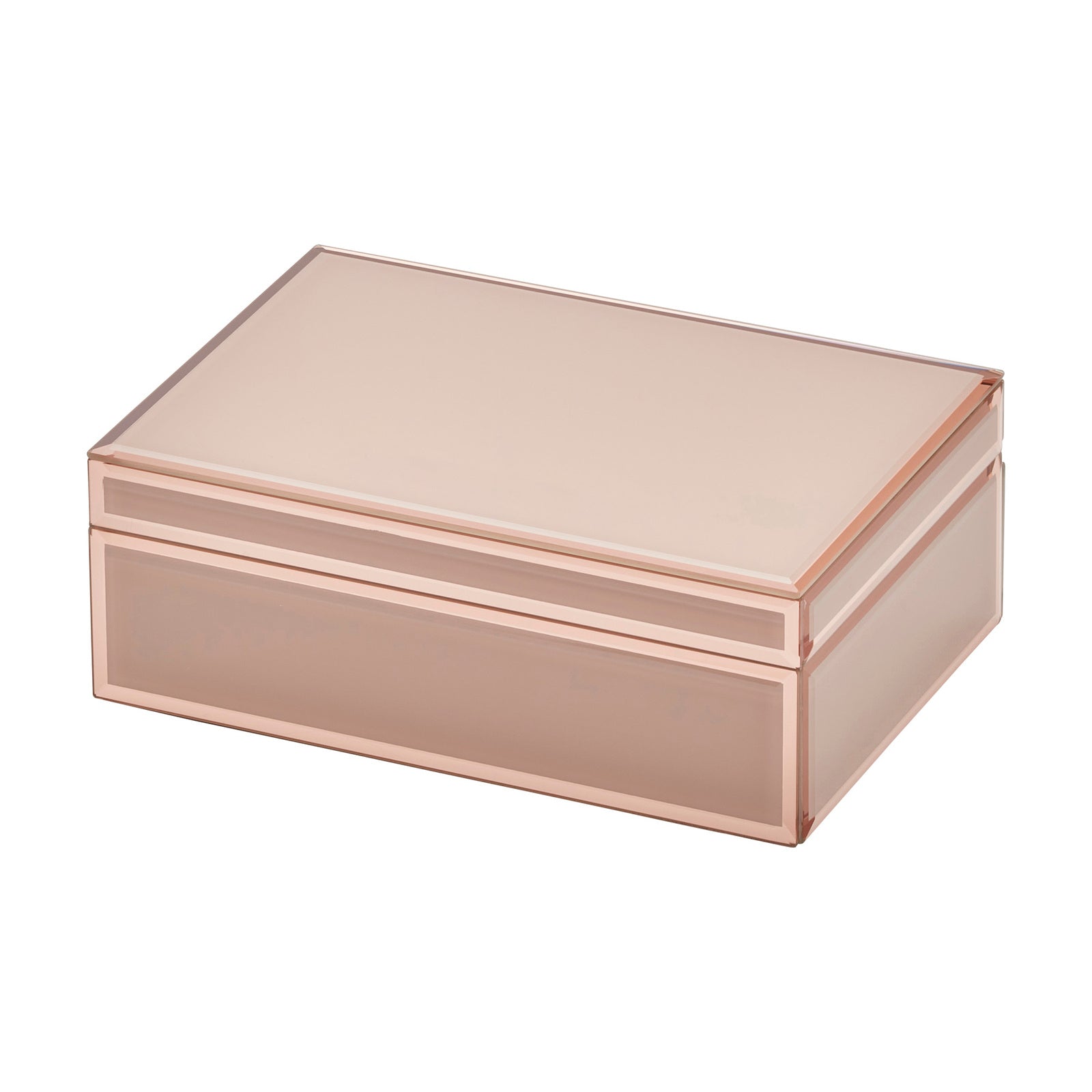 Personalised Regal Velvetia Jewellery Box Large Blush