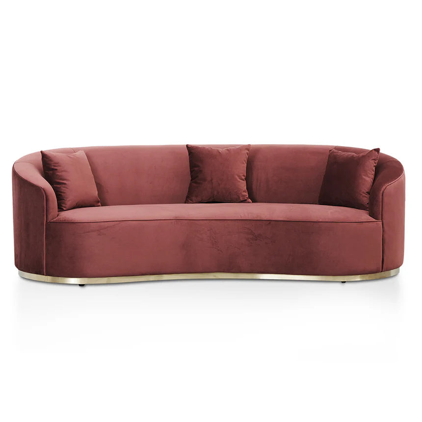 Relaxed Living 3-Seater Sofa - Plum Red