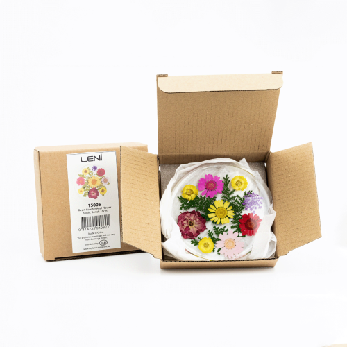 Resin Coaster Real Flower Bright Bunch 10cms