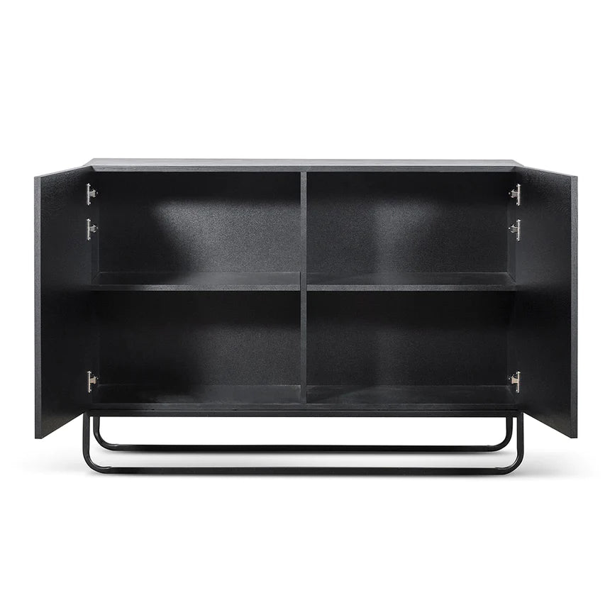 Retro Elegance Side Table 120cms - Black