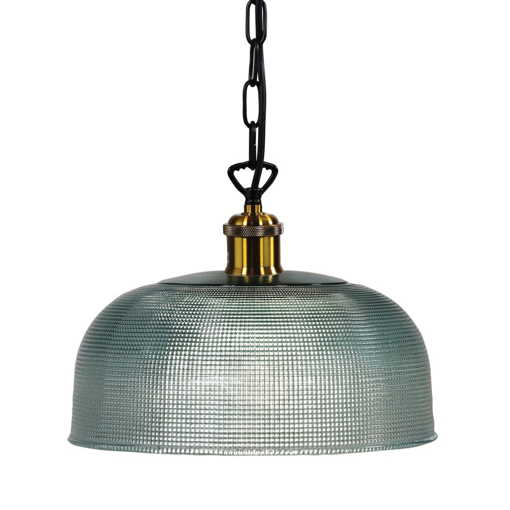 Retro Halophane Glass Shade Pendant Lamp (Available in 3 Colors)