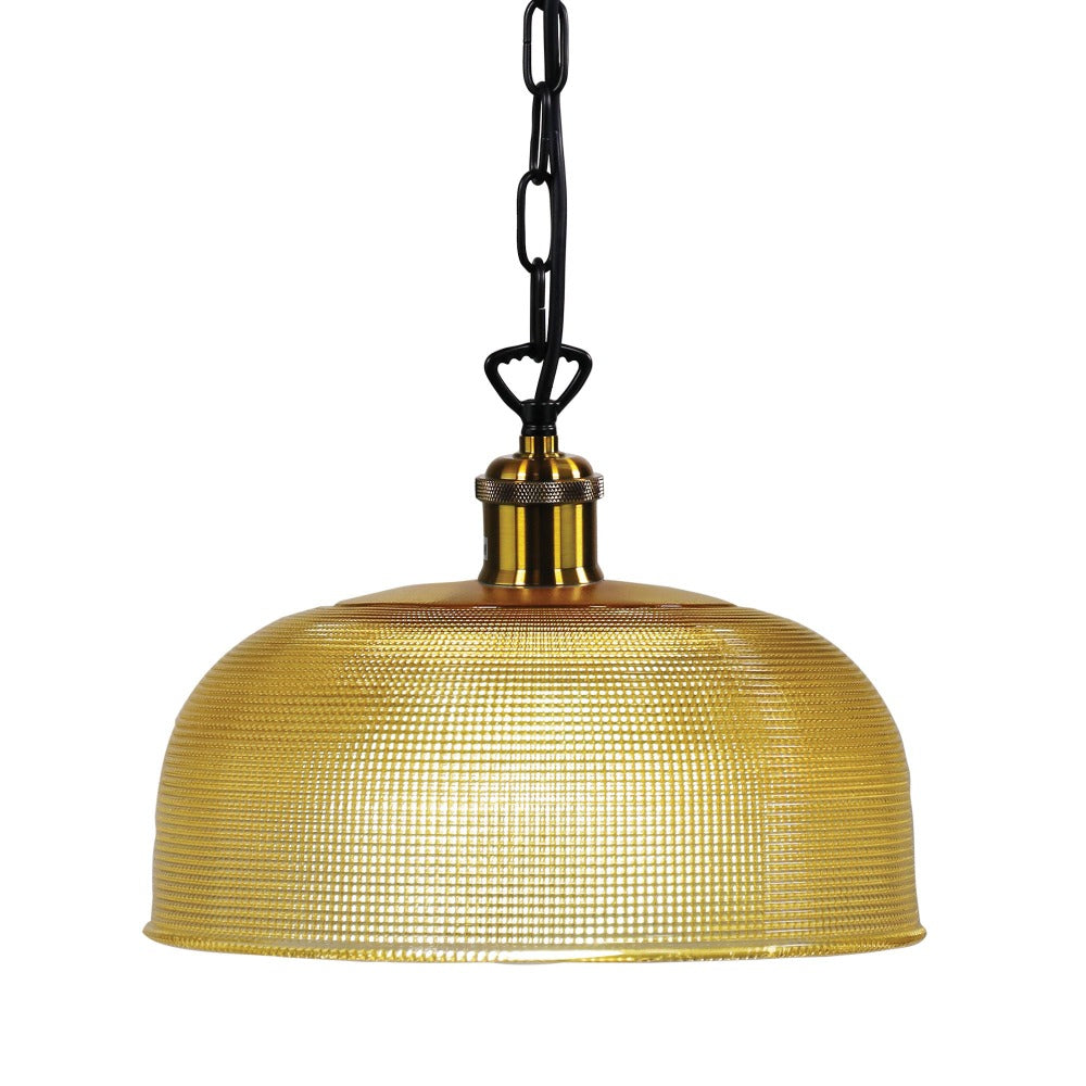 Retro Halophane Glass Shade Pendant Lamp (Available in 3 Colors)