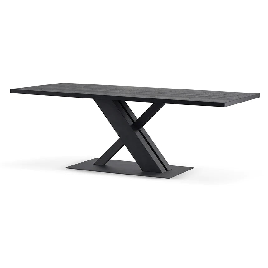 Retro Revival Dining Table 220cms - Black