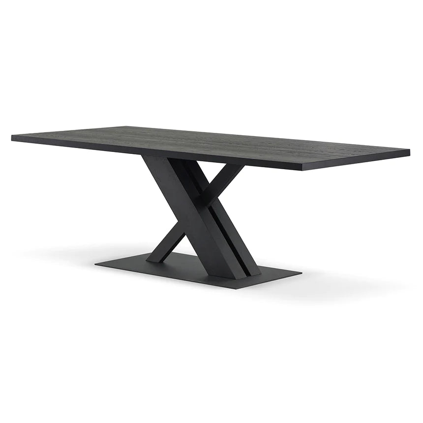 Retro Revival Dining Table 220cms - Black