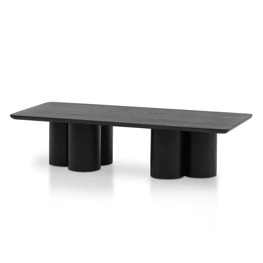 Reverse Chamfer Black Coffee Table 140cms