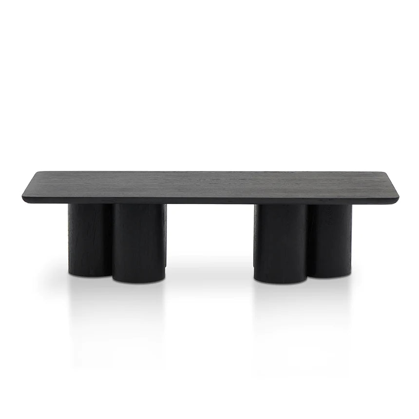 Reverse Chamfer Black Coffee Table 140cms