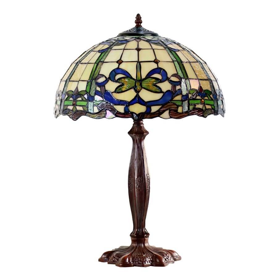 Ribbon Tiffany Style Stained Glass Table Lamp