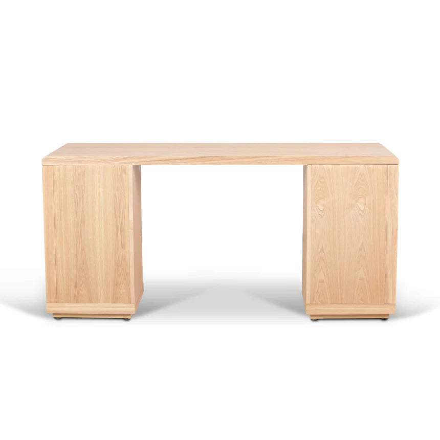 Rich Elegance Walnut Office Desk - Natural - 160cms