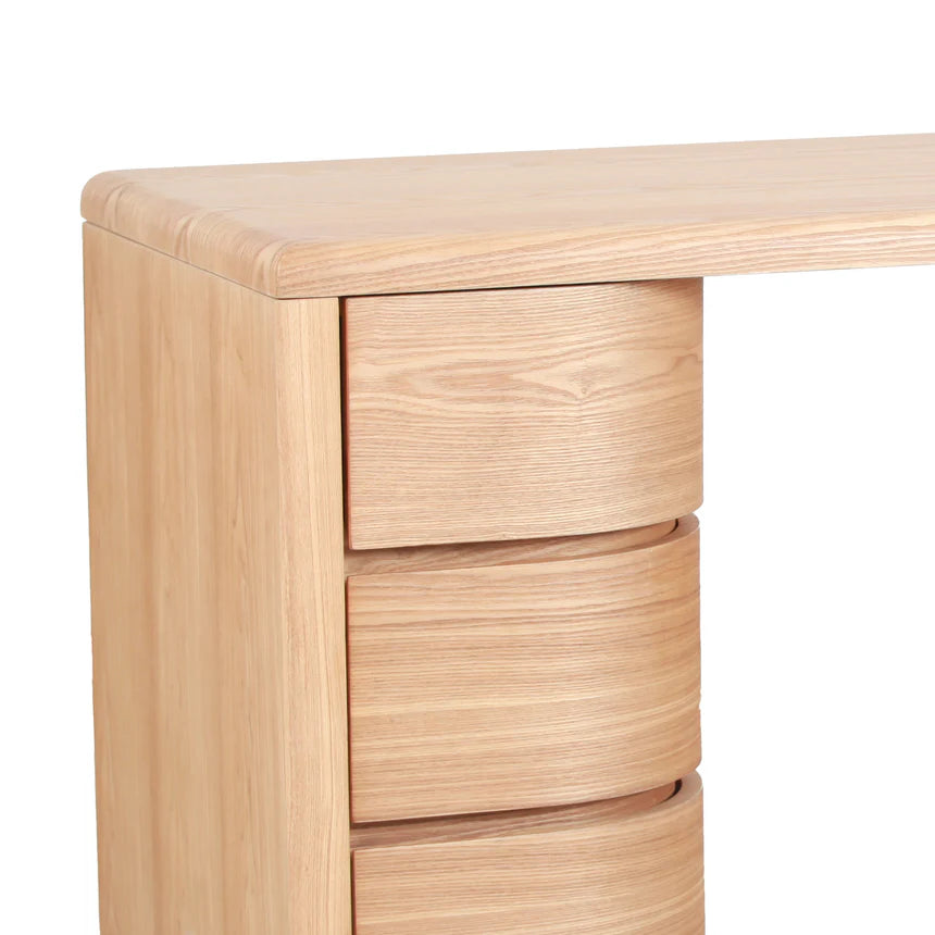 Rich Elegance Walnut Office Desk - Natural - 160cms