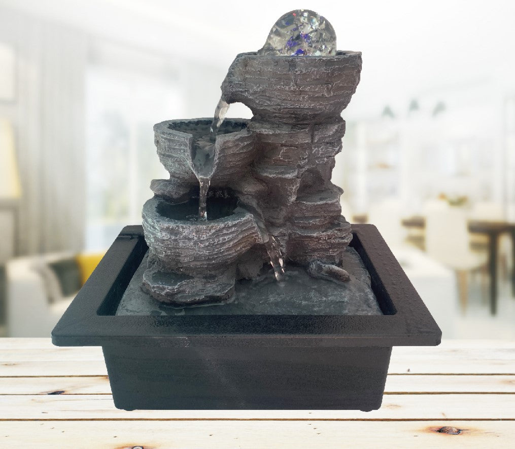 Rocky Cascade Handcrafted Indoor Fountain