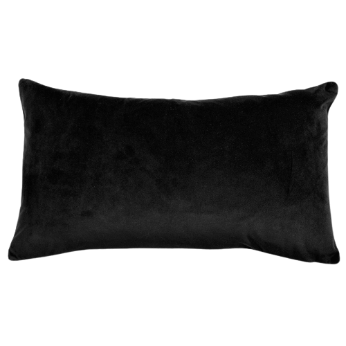 Rodeo Velvet 35x60cm Rectangle Cushion Cover - Black