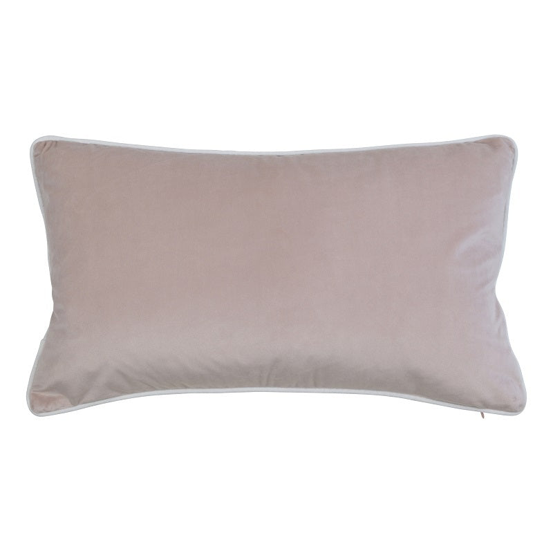 Rodeo Velvet 35x60cm Rectangle Cushion Cover - Blush