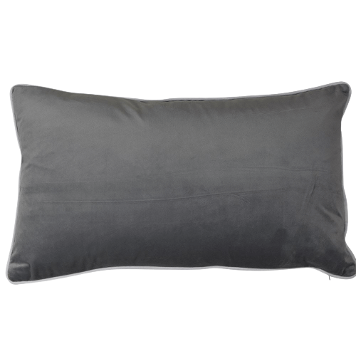 Rodeo Velvet 35x60cm Rectangle Cushion Cover - Silver