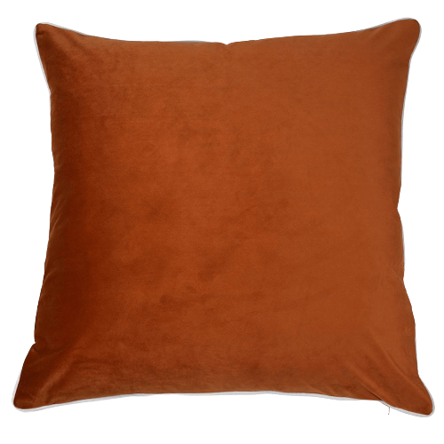 Rodeo Velvet 60x60cm Square Cushion Cover - Mango